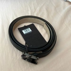 Valentino leather black belt.